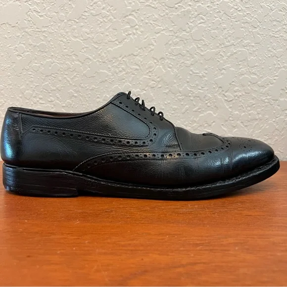 Allen Edmonds Baltic Vintage Short Wing Black V-Cleat Derby Size 11 Vintage Men main image 3
